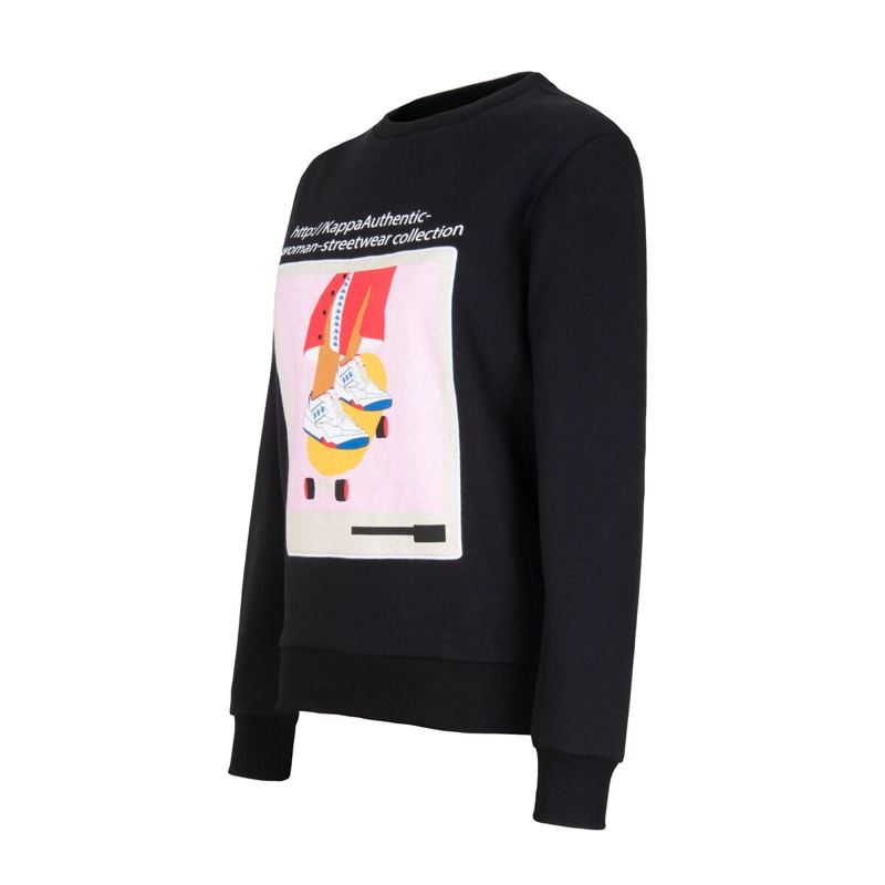 POLERON DE MUJER KAPPA LINK COLLECTION NEGRO - 3