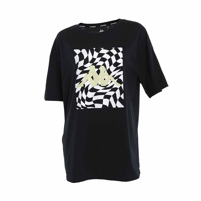 POLERA MUJER KAPPA NEGRO DEPORTIVA CONFORT - 1