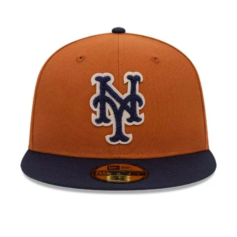 JOCKEY GORRA NEW ERA 59FIFTY NEW YORK METS MLB MED BROWN - 1
