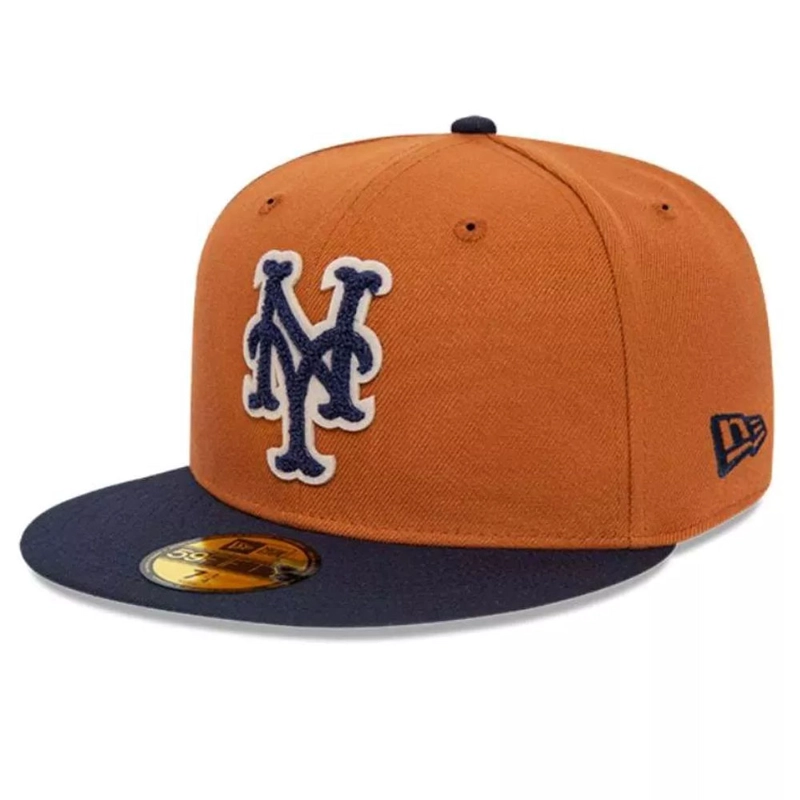 JOCKEY GORRA NEW ERA 59FIFTY NEW YORK METS MLB MED BROWN - 3