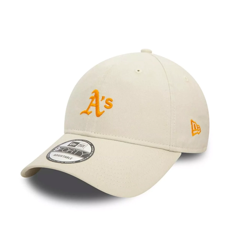 JOCKEY GORRA NEW ERA 9FORTY OAKLAND ATHLETICS WASHED LIGHT BEIGE OSFA - 1