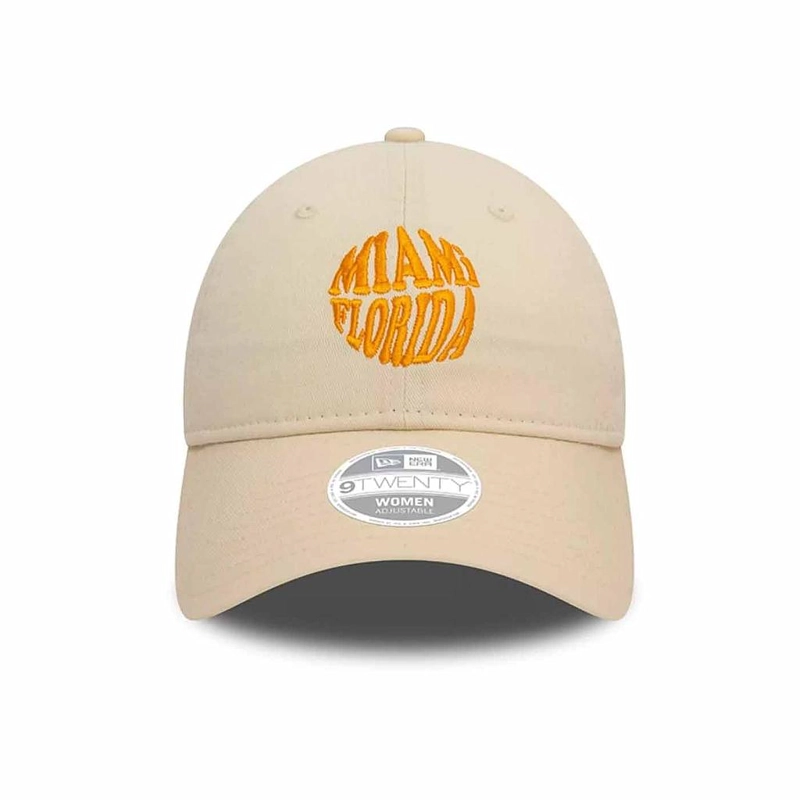 JOCKEY GORRA NEW ERA MUJER 9TWENTY LIFESTYLE WAVY CITY BEIGE WOMEN OSFA - 1
