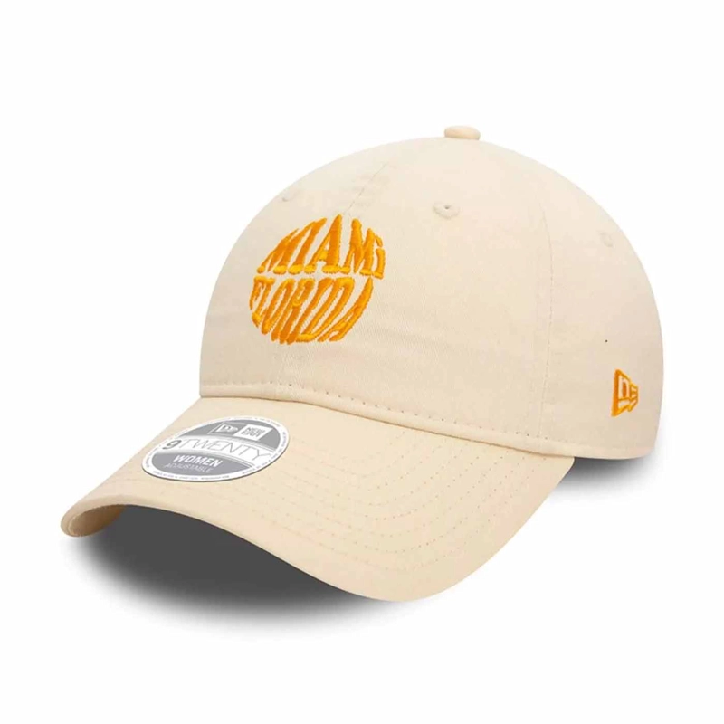 JOCKEY GORRA NEW ERA MUJER 9TWENTY LIFESTYLE WAVY CITY BEIGE WOMEN OSFA - 2