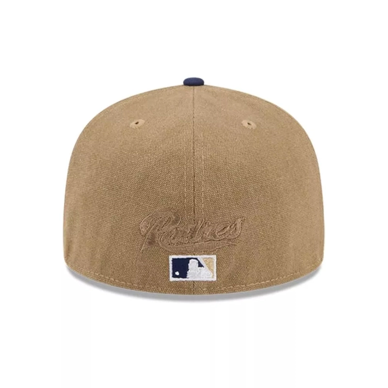 JOCKEY GORRO NEW ERA 59FIFTY MLB SAN DIEGO PADRES CANVAS CROWN MED CAFE - 4