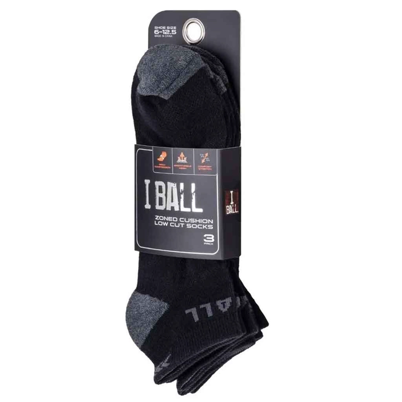 TRIPACK CALCETINES URBANOS CORTOS NEGROS 39-44 - 3