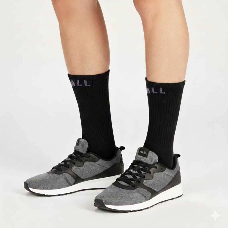 TRIPACK CALCETINES URBANOS LARGOS NEGROS GRIS 39-44 - 2