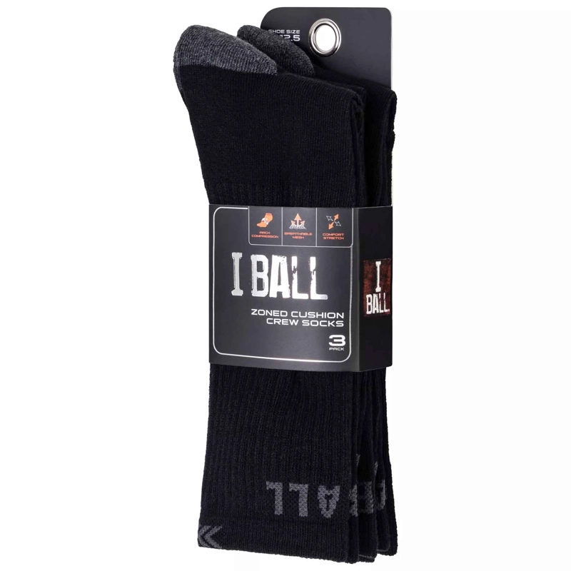 TRIPACK CALCETINES URBANOS LARGOS NEGROS GRIS 39-44 - 3