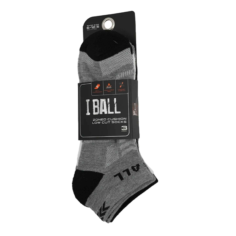 TRIPACK CALCETINES URBANOS CORTOS NEGROS GRIS BLANCO 39-44 - 3
