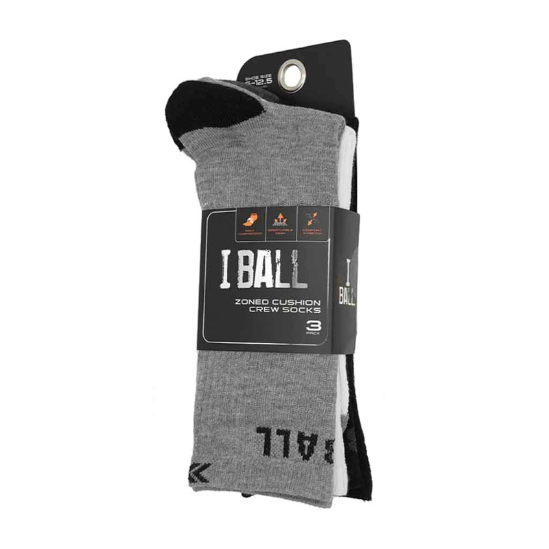 TRIPACK CALCETINES URBANOS LARGOS NEGROS GRIS BLANCO 39-44 - 3