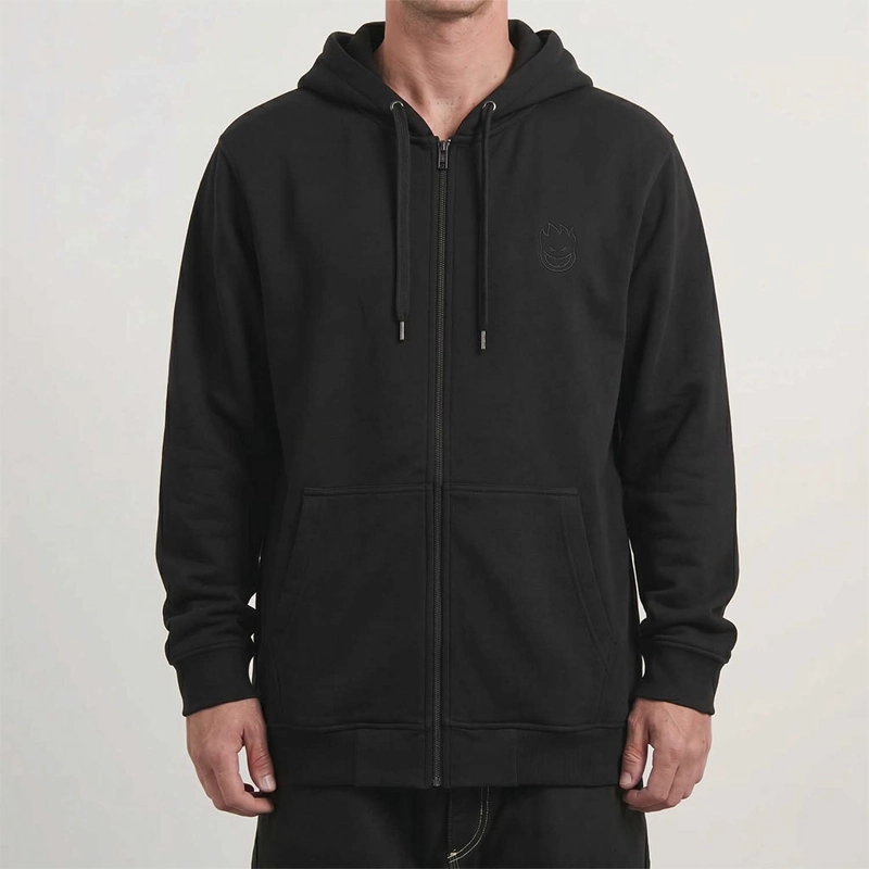 POLERON HOMBRE SPITFIRE FULL ZIP NEGRO BIGHEAD - 1