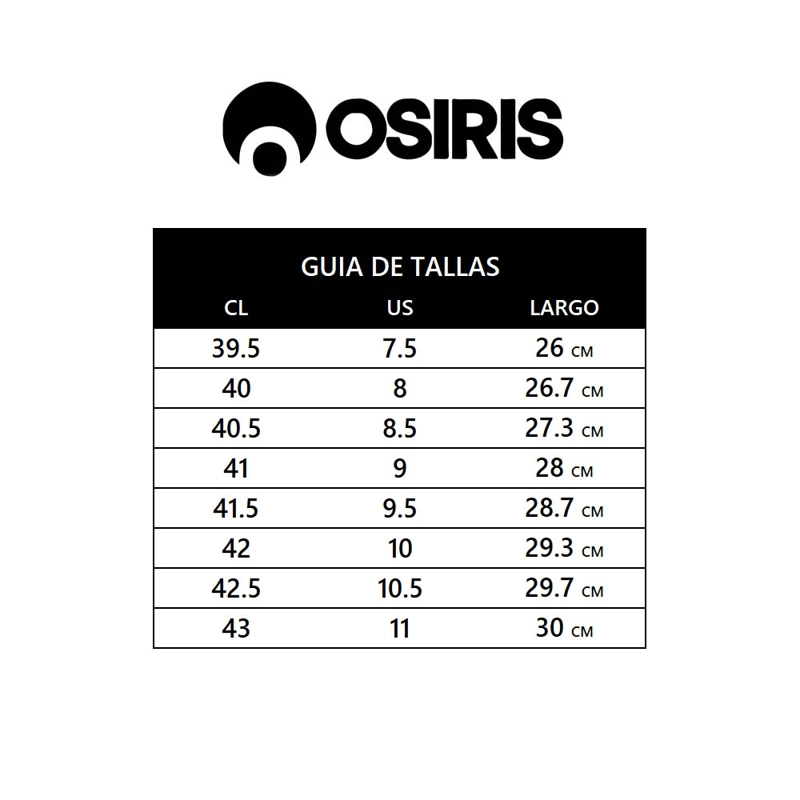 ZAPATILLAS HOMBRE OSIRIS BAHA SKATE URBANO BLACK - 8