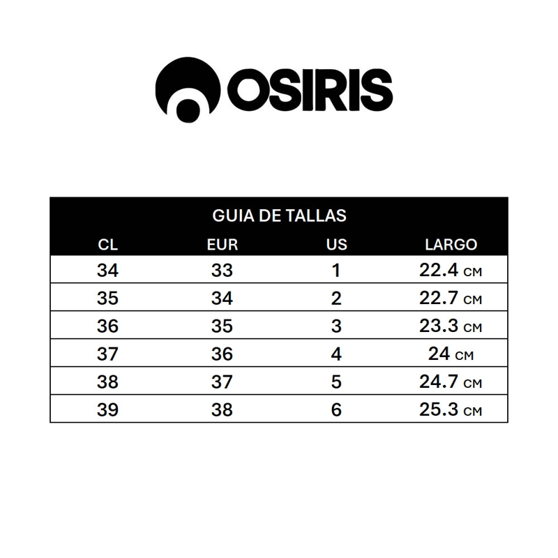 ZAPATILLAS JUVENILES OSIRIS QUEBEC JR SKATE URBANO GRIS - 6