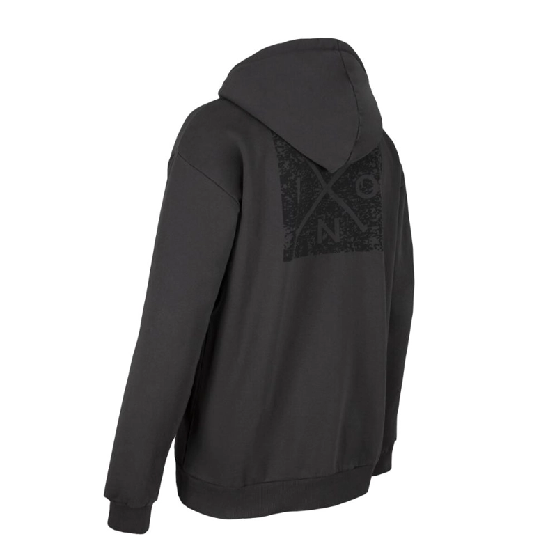 POLERON HOMBRE FULL ZIPPER GREY BLACK CROSS - 3