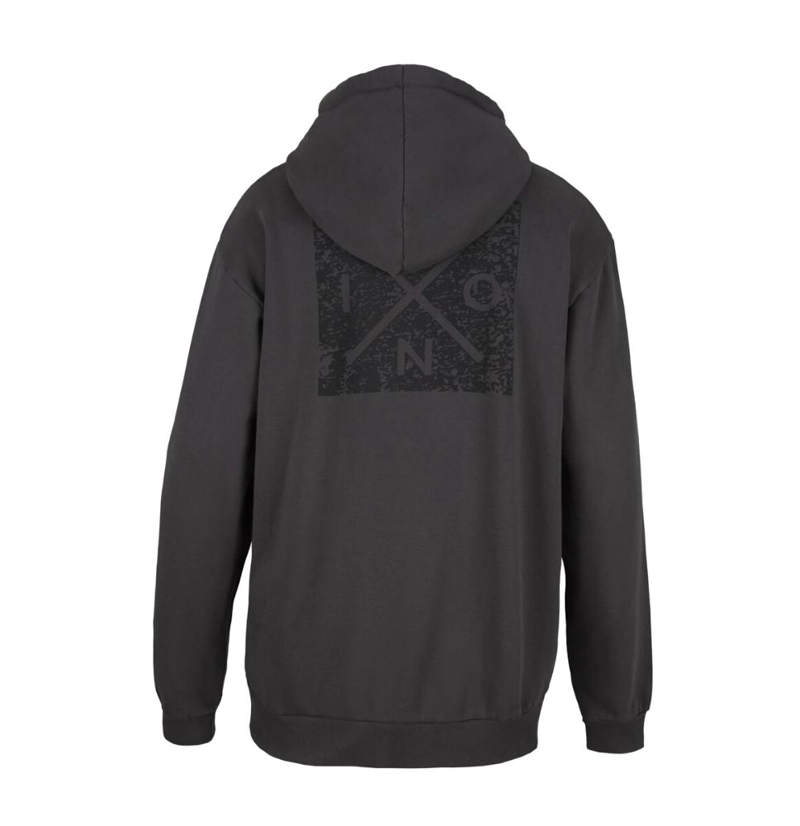 POLERON HOMBRE FULL ZIPPER GREY BLACK CROSS - 4
