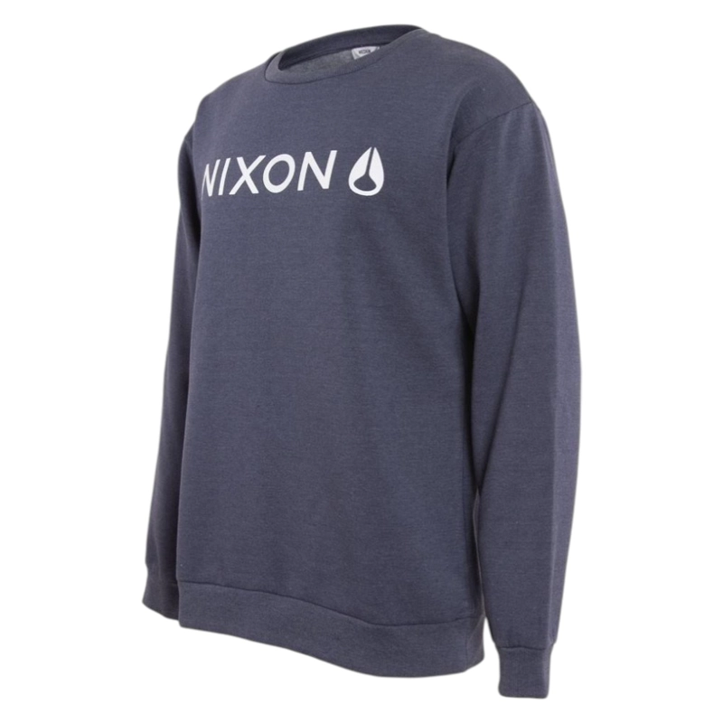 POLERON HOMBRE CREW BLUE LOGO WHITE - 2