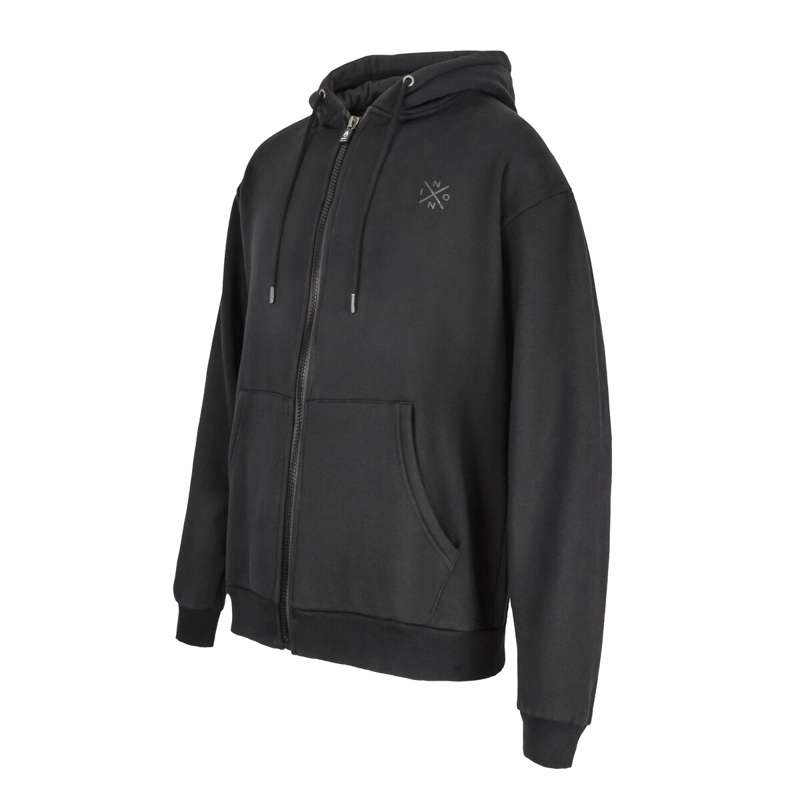 POLERON HOMBRE FULL ZIPPER FROG BLACK - 2