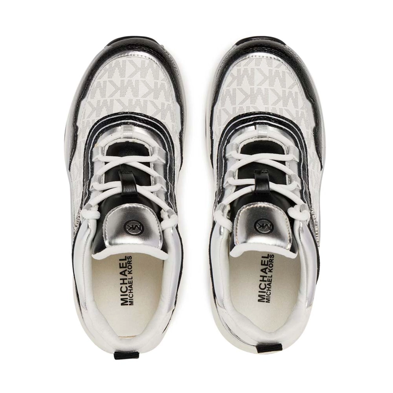 ZAPATILLA MUJER MICHAEL KORS ORIGINAL OLYMPIA NEGRO PLATEADO - 5