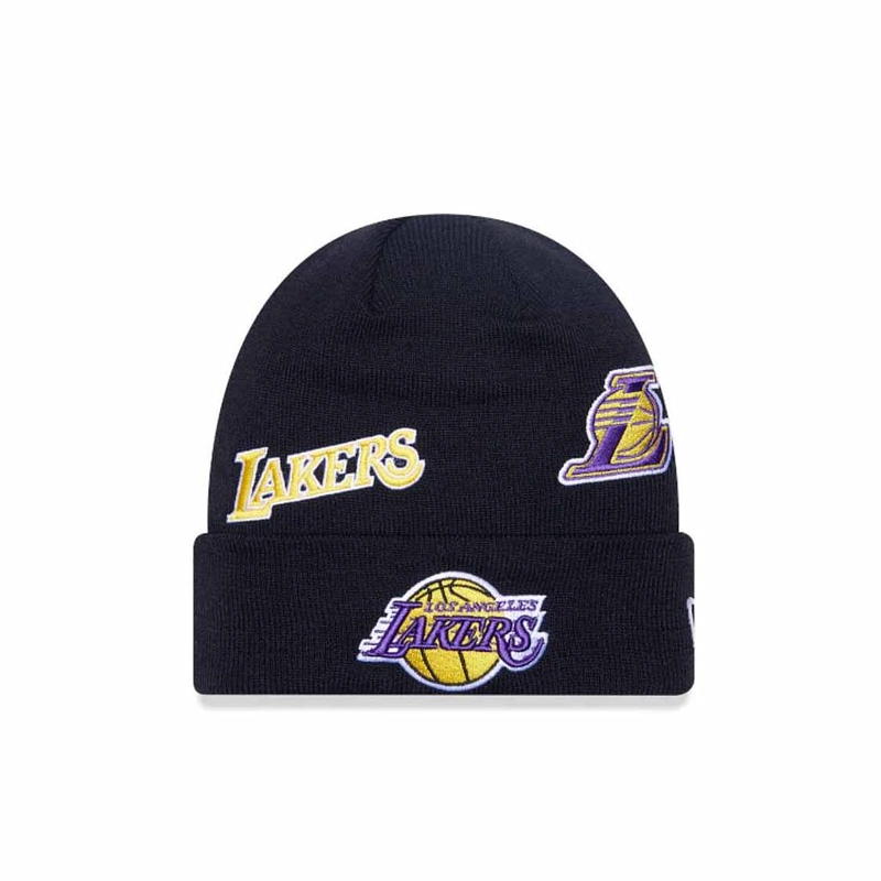 BEANIE NEW ERA MULTI PATCH BRONET GRHBLK OSFM - 1