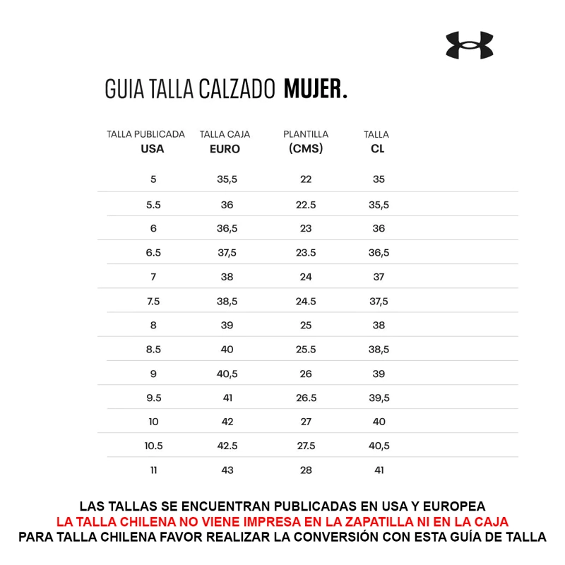 ZAPATILLA RUNNING MUJER UNDER ARMOUR SURGE 4 NEGRO - 7