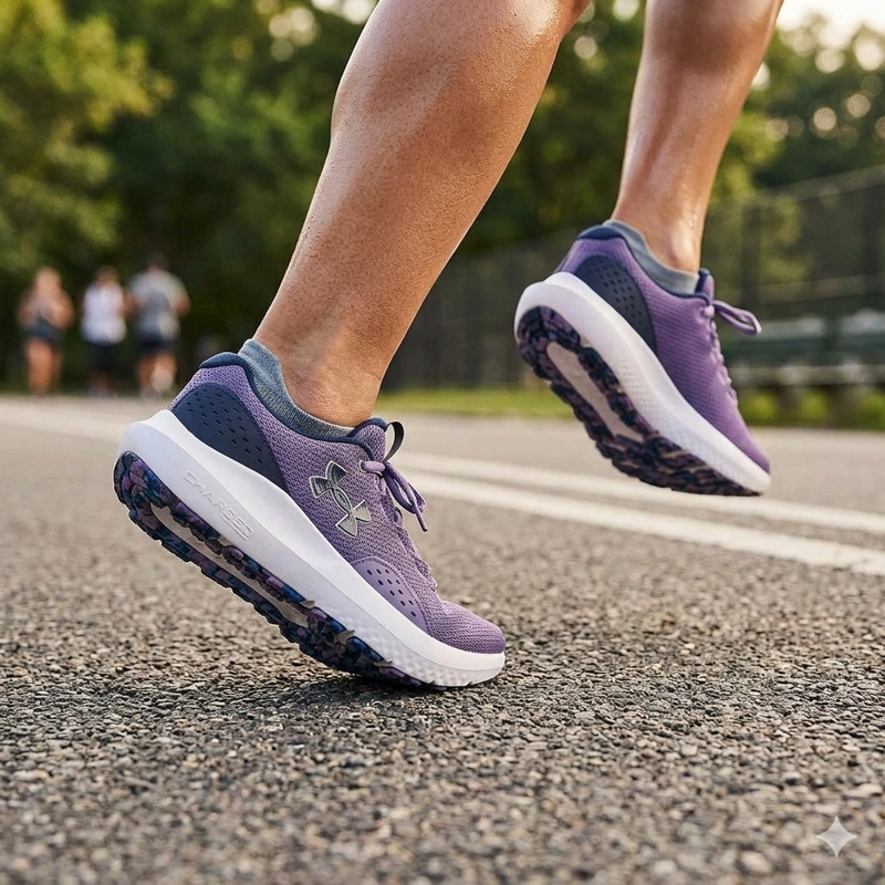 ZAPATILLA RUNNING MUJER UNDER ARMOUR SURGE 4 MORADO - 2