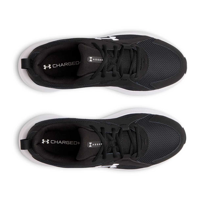 ZAPATILLA RUNNING HOMBRE UA ASSERT 11 NEGRO BLANCO - 4