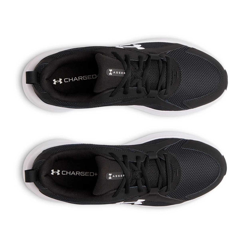 ZAPATILLA RUNNING HOMBRE UA ASSERT 11 NEGRO BLANCO - 4