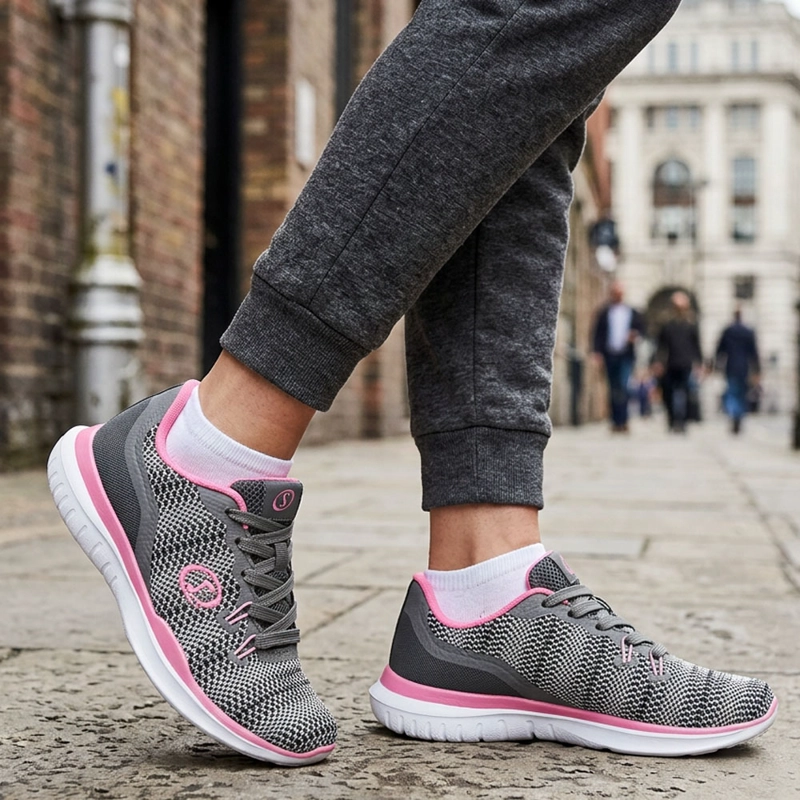 ZAPATILLAS MUJER URBANO SPALDING  ZFF2010 GRIS - 5