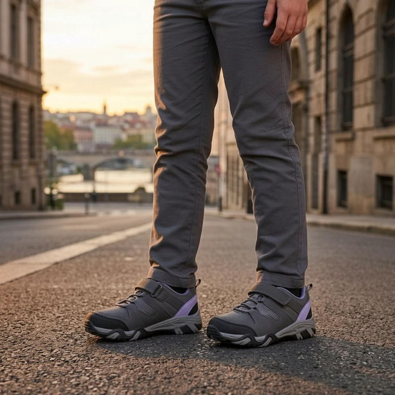 ZAPATILLAS NIÑA OUTDOOR SPALDING ZNO5228 GRIS MORADO - 5