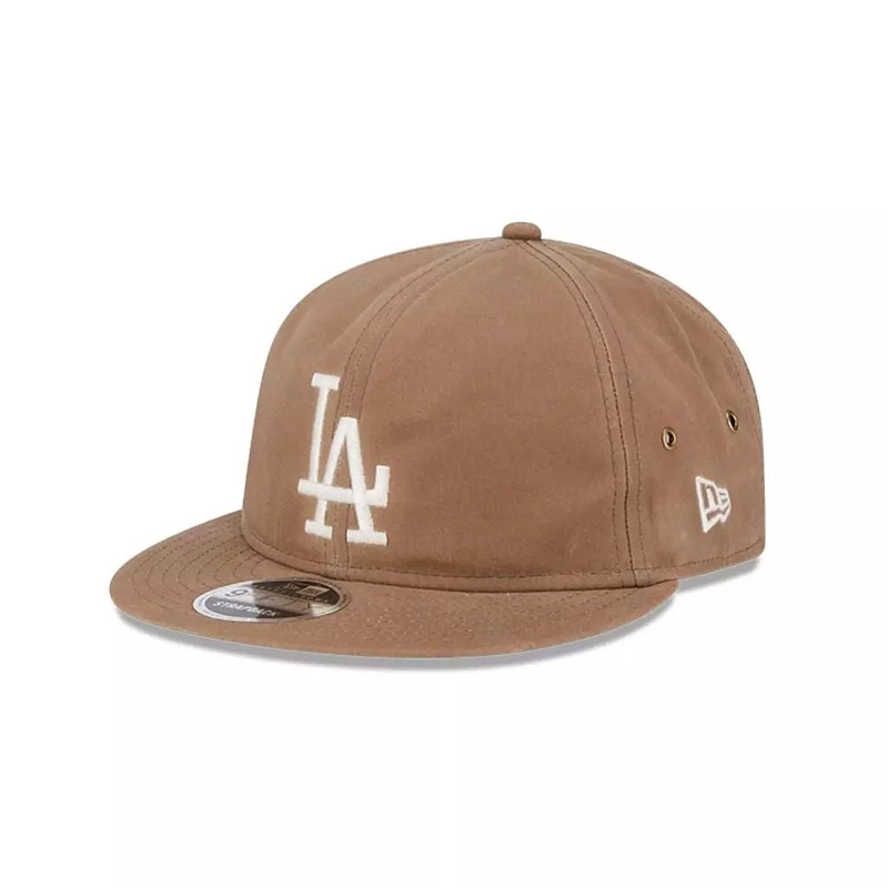 JOCKEY GORRA NEW ERA 9FIFTY LOS ANGELES DODGERS MLB WAXED CANVAS BEIGE - 1