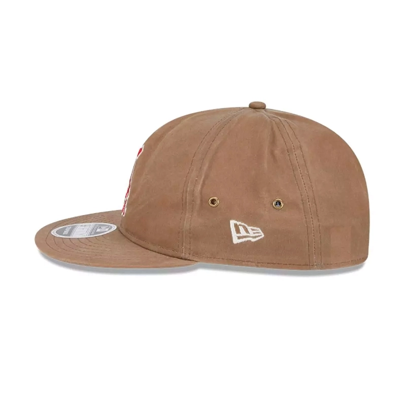 JOCKEY GORRA NEW ERA 9FIFTY LOS ANGELES DODGERS MLB WAXED CANVAS BEIGE - 2