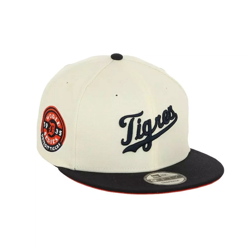JOCKEY GORRA NEW ERA 9FIFTY DETROIT TIGERS MLB HISPANIC WHITE - 1