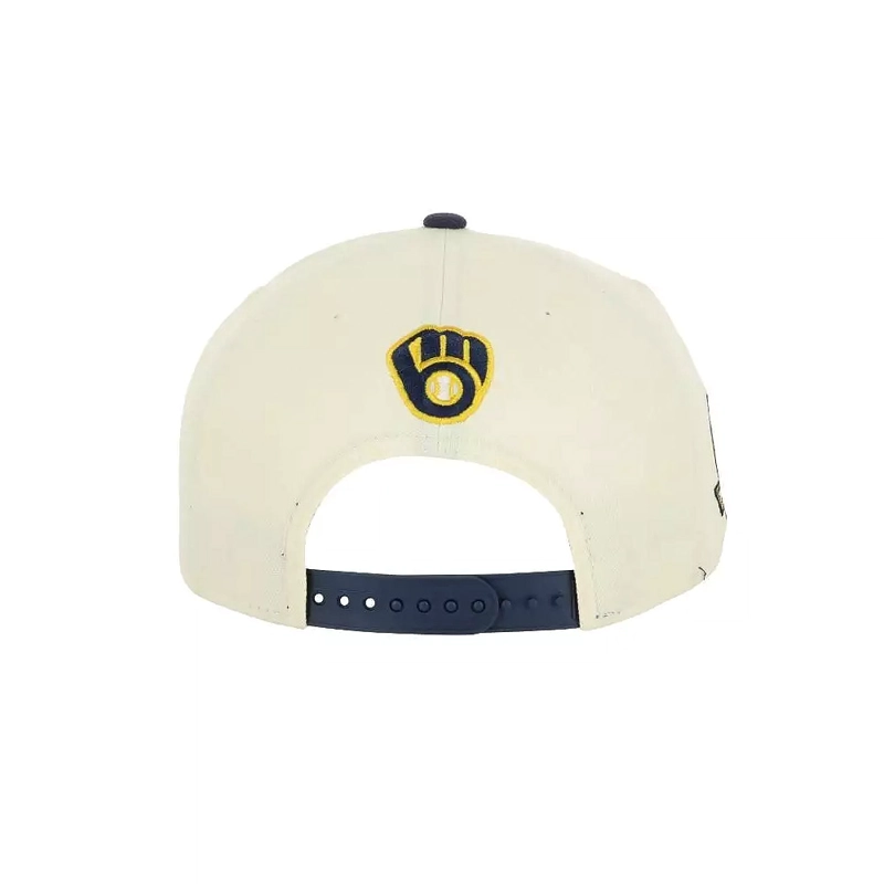 JOCKEY GORRA NEW ERA 9FIFTY MILWAUKEE BREWERS MLB HISPANIC WHITE - 3
