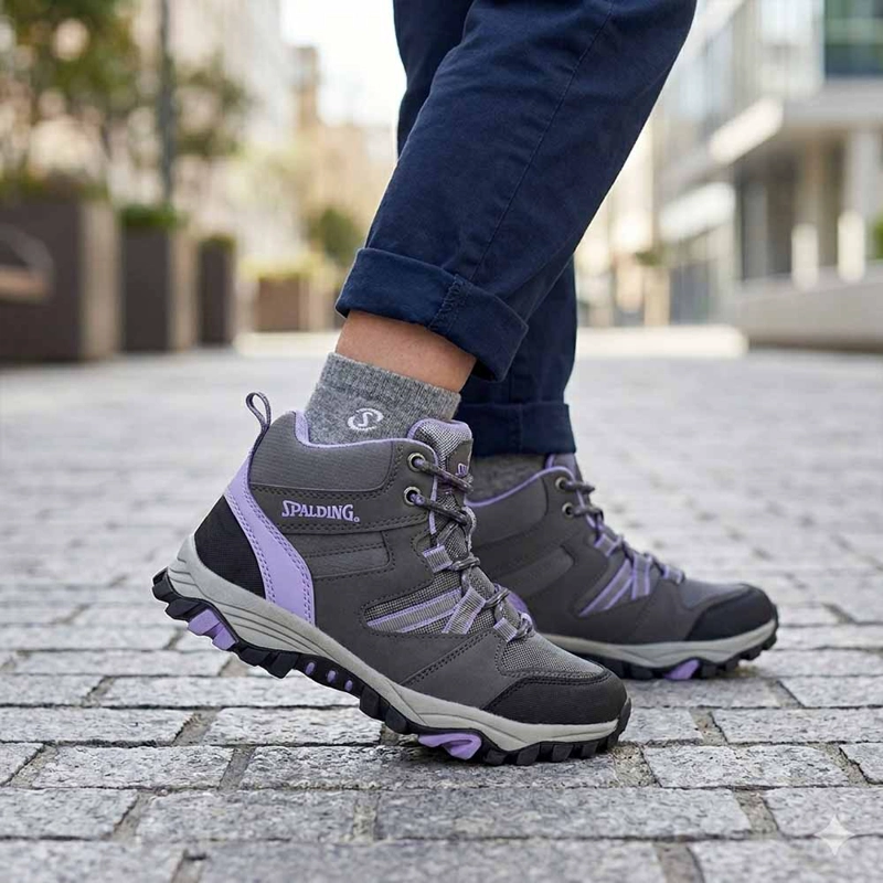 ZAPATILLA NIÑA OUTDOOR SPALDING ZNC1004 GRIS - 5