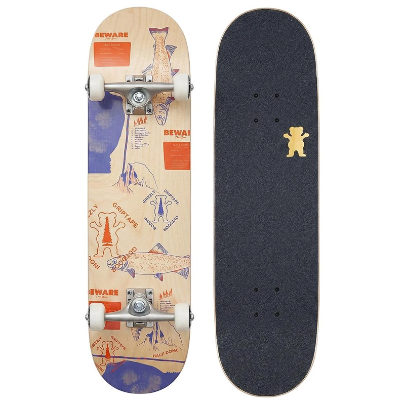 TABLA SKATE COMPLETA HALF DOME 8.0'' GRIZZLY GRIPTAPE - 1