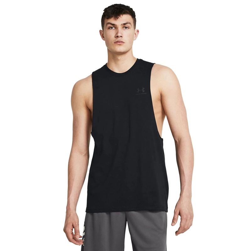 UNDER ARMOUR POLERA SIN MANGA LIFESTYLE HOMBRE UNDER ARMOUR NEGRO