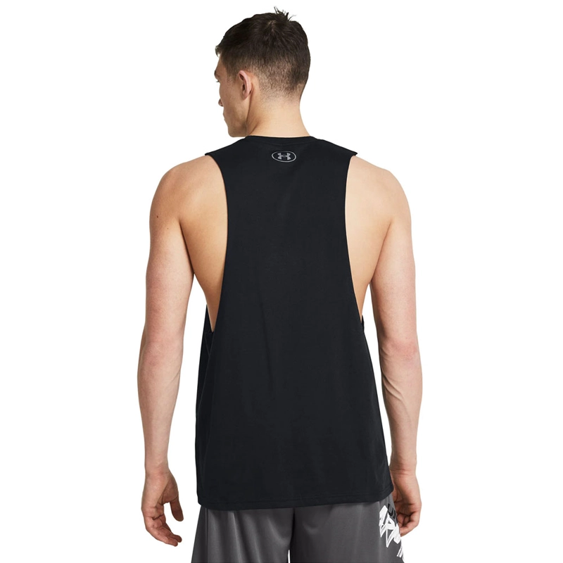 POLERA SIN MANGA LIFESTYLE HOMBRE UNDER ARMOUR NEGRO - 2