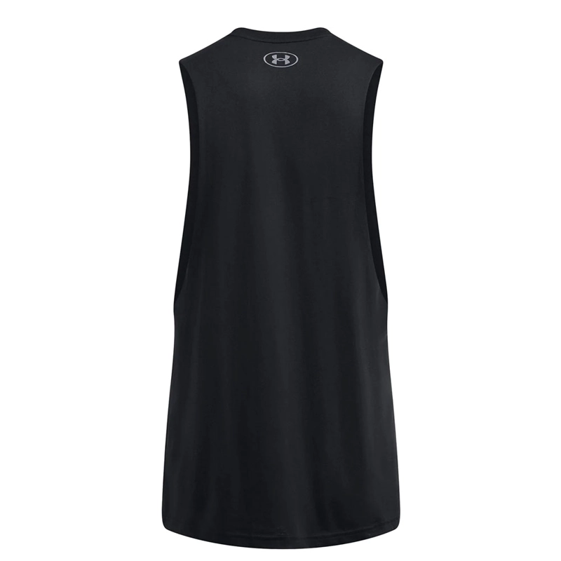 POLERA SIN MANGA LIFESTYLE HOMBRE UNDER ARMOUR NEGRO - 4