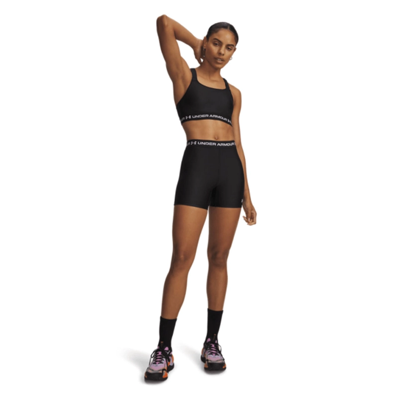 CALZA SHORT TRAINING HEATGEAR MUJER UNDER ARMOUR NEGRO - 3