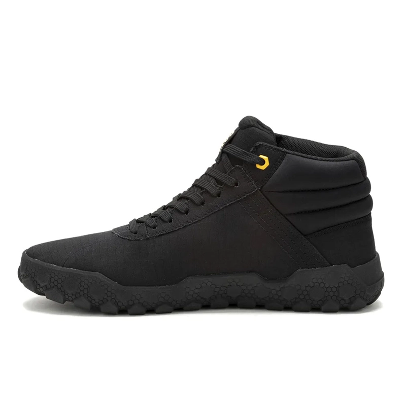 ZAPATILLA CAT HOMBRE HEX + MID CANVAS BLACK - 2