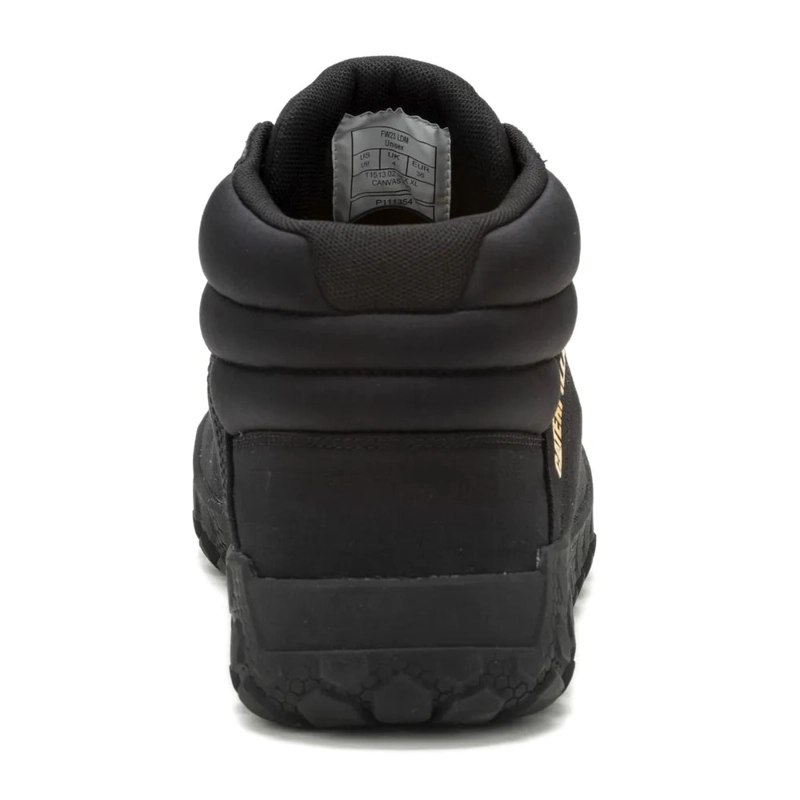 ZAPATILLA CAT HOMBRE HEX + MID CANVAS BLACK - 4