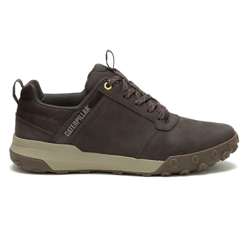ZAPATILLA CUERO CAT HOMBRE HEX READY LO CAFE - 1