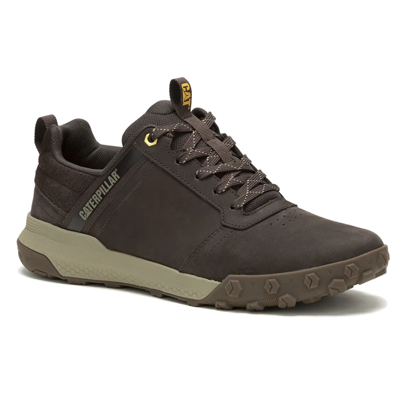ZAPATILLA CUERO CAT HOMBRE HEX READY LO CAFE - 3