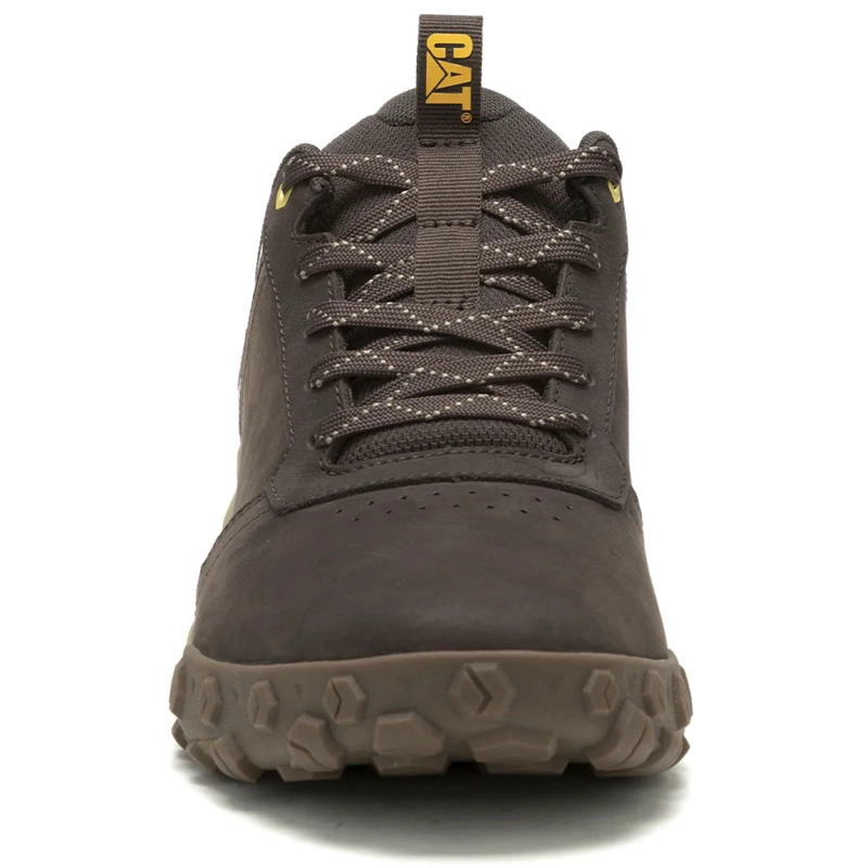 ZAPATILLA CUERO CAT HOMBRE HEX READY LO CAFE - 4