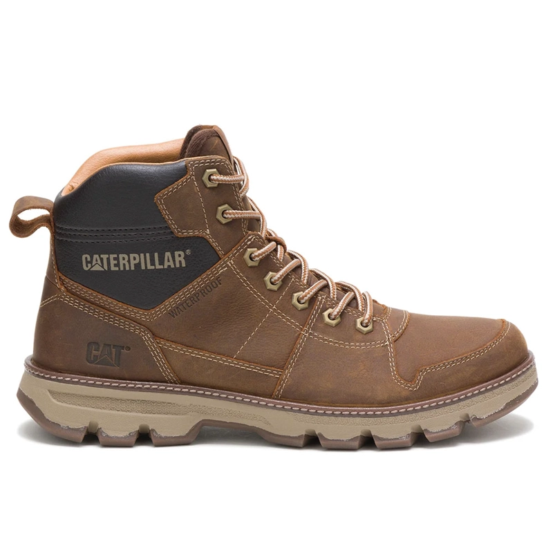 ZAPATILLA BOTIN HOMBRE CAT WATERPROOF MERIDIAN BROWN SUGAR - 1