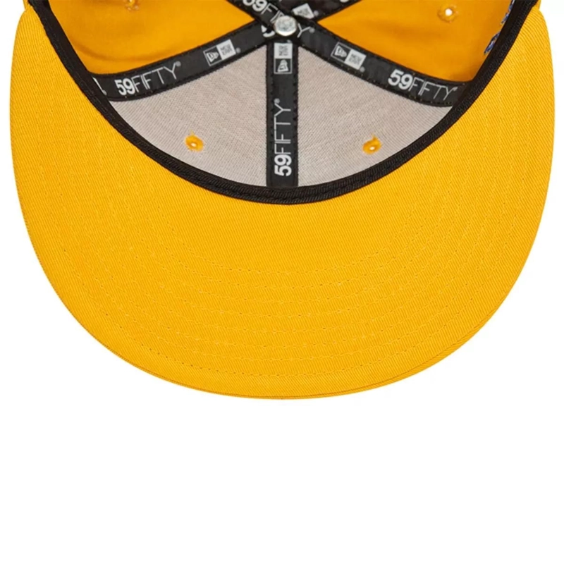 JOCKEY GORRA NEW ERA 59FIFTY ATLANTA BRAVES MLB SEASONAL FLOWER DARK YELLOW - 5