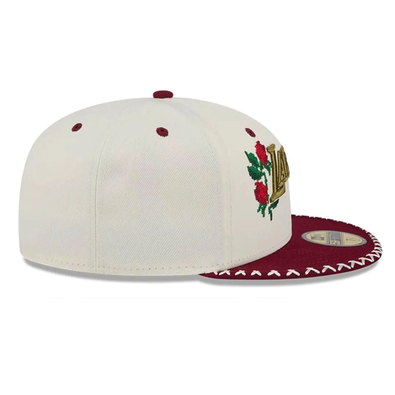 JOCKEY GORRA NEW ERA 59FIFTY NBA LOS ANGELES LAKERS NOVELTY STITCH WHITE - 3