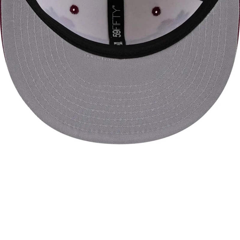 JOCKEY GORRA NEW ERA 59FIFTY MLB SEATTLE MARINERS NOVELTY STITCH WHITE - 5