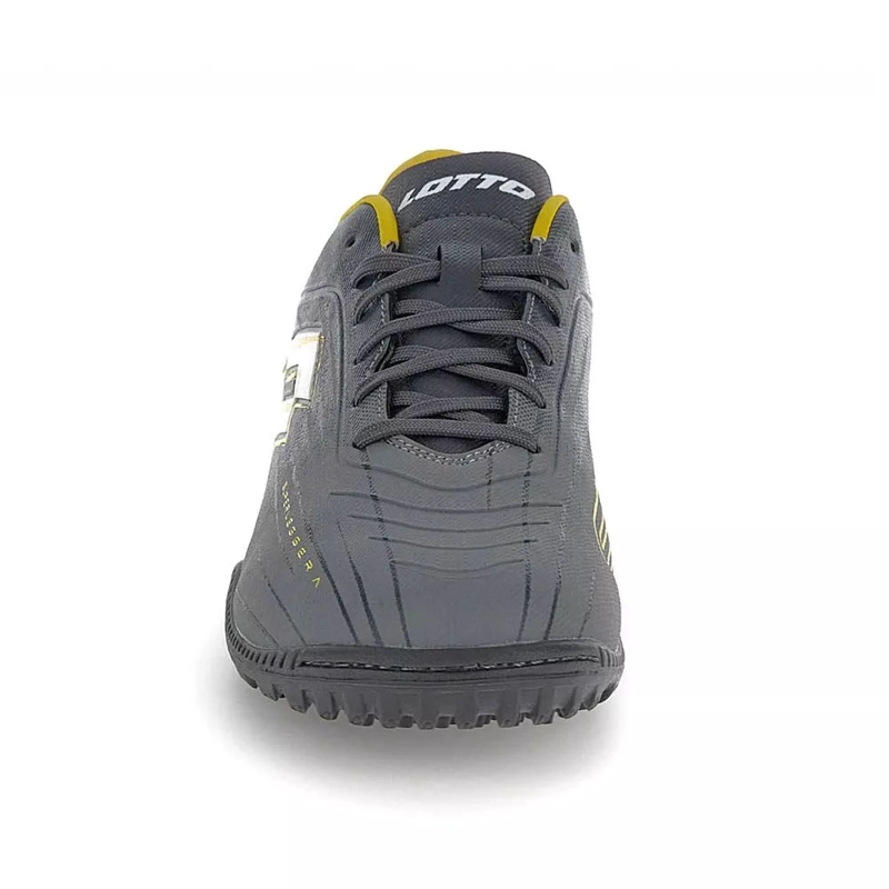 ZAPATILLA BABY FUTBOL JUVENIL LOTTO SOLISTA GRIS AMARILLO - 3