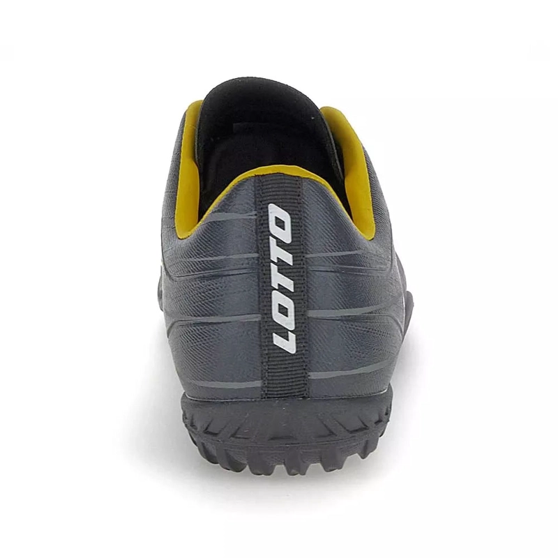 ZAPATILLA BABY FUTBOL JUVENIL LOTTO SOLISTA GRIS AMARILLO - 4