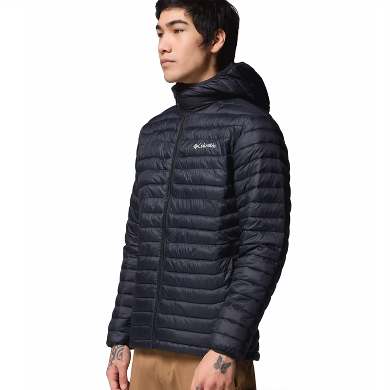 PARKA HOMBRE COLUMBIA POWDER PASS HOODED NEGRO - 2